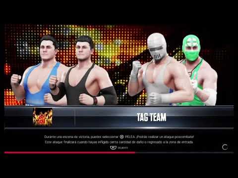 sir Peter Lawrence y Dr calambre Vs Tito Moran Y Tortícolis  (torneo de duplas 100%Lucha Wwe2k19).