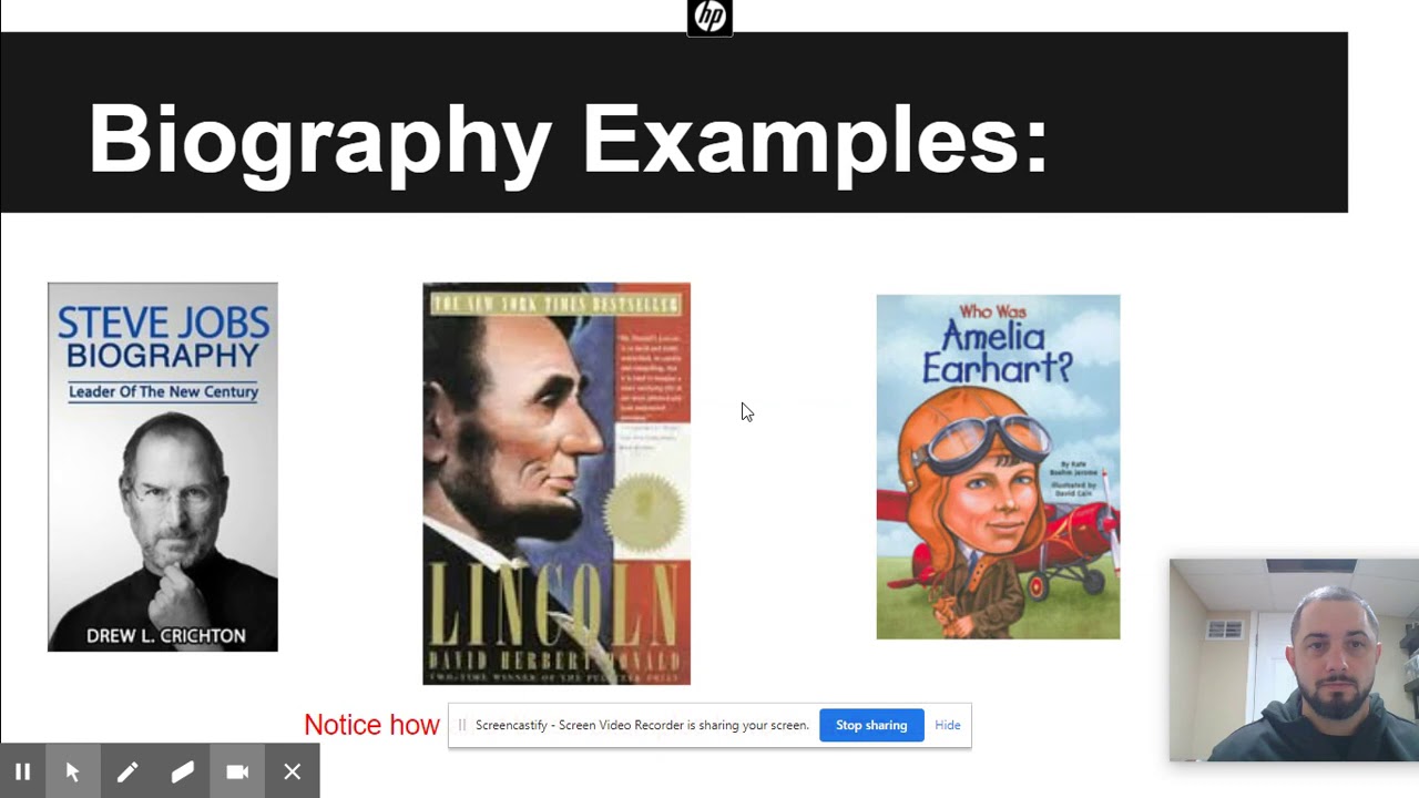 Biography vs. Autobiography Tutorial