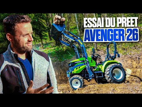 Test of the Preet Avenger 26 TRACTOR with Cochet loader