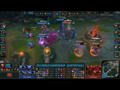 KOO VS KT Last Moment of Game 4 Quarterfinals Worlds 2015
