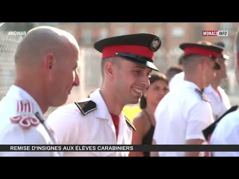 Institutions : Remise d'insignes aux élèves carabiniers