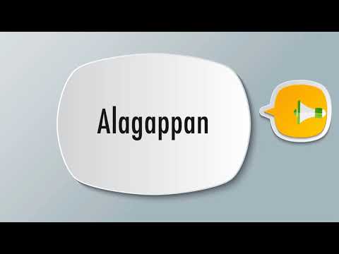 How To Pronounce Alagappan