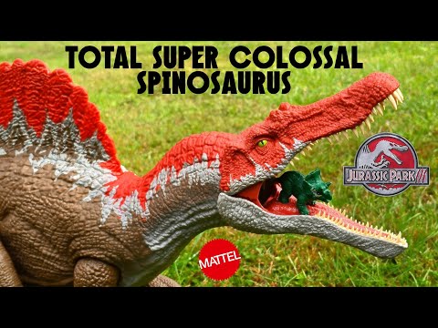 Jurassic World Total Super Colossal Spinosaurus Review! Jurassic Park 3 #Mattel #JurassicWorld 