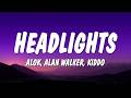 Alok Alan Walker Headlights Lyrics Ft KIDDO