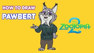 How to Draw Pawbert Lynxley from Zootopia 2