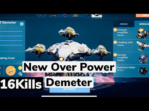 16 Kills Demeter New Overpowered | War Robot Gameplay