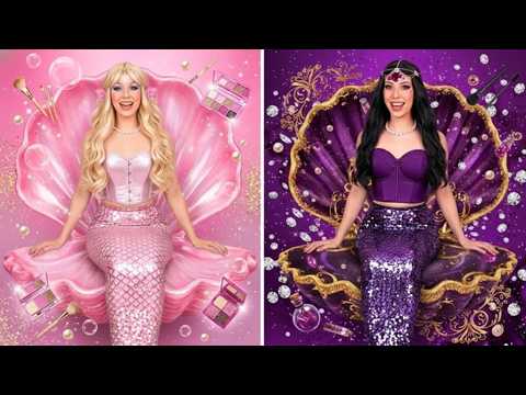 GOOD Mermaid vs BAD Mermaid ✨ Gorgeous Mermaid Makeover