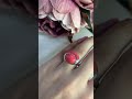 Серебряное кольцо с кораллом