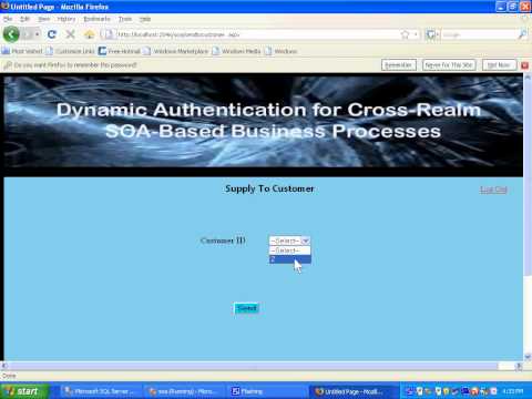 Dynamic AUthentication for Cross Relam SOA Based business process