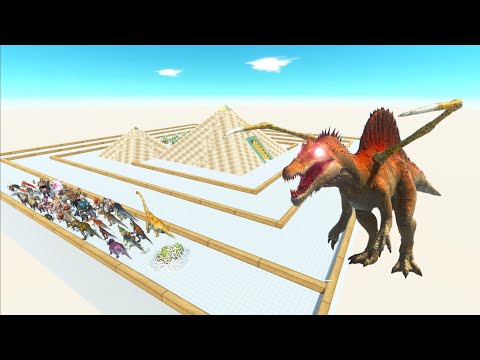ESCAPE FROM ALIEN SPINOSAURUS #9 - Animal Revolt Battle Simulator - ARBS
