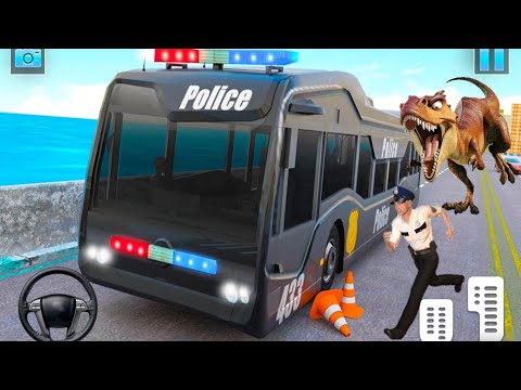 Police Bus Driving Sim : Off Road Transport Duty #1 - Android Gameplay