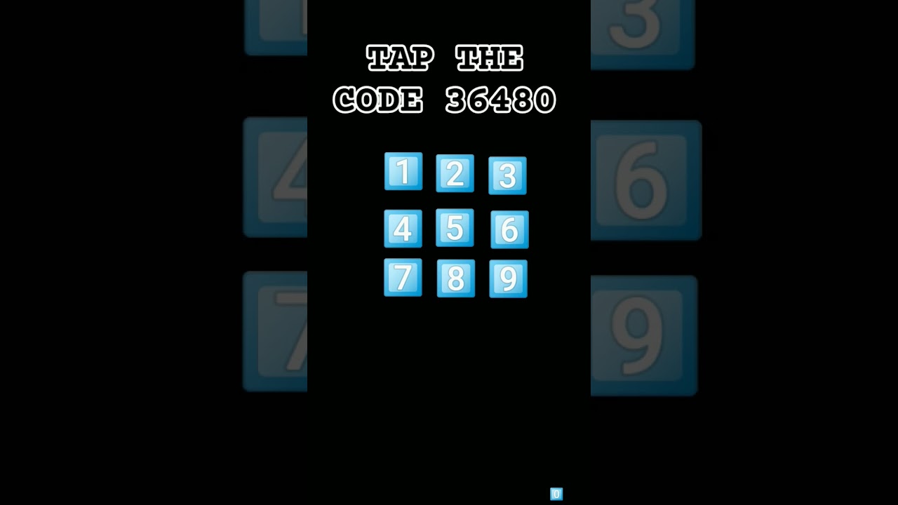 TAP THE CODE 36480#findcode#braintestsolution #tap #dancepop #challenge #funny