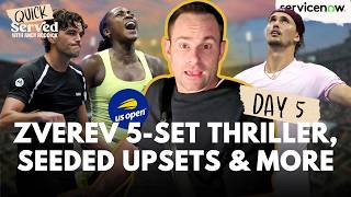 2026 US OPEN RECAP DAY 5: Fritz & Gauff Roll, Zverev Survives, & Seeded Upsets