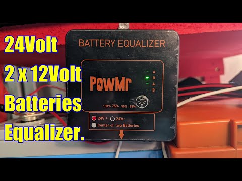 How to equalize two 12volt batteries connected in series 24volt for Home solar, LEAD acid or LIFEPO4