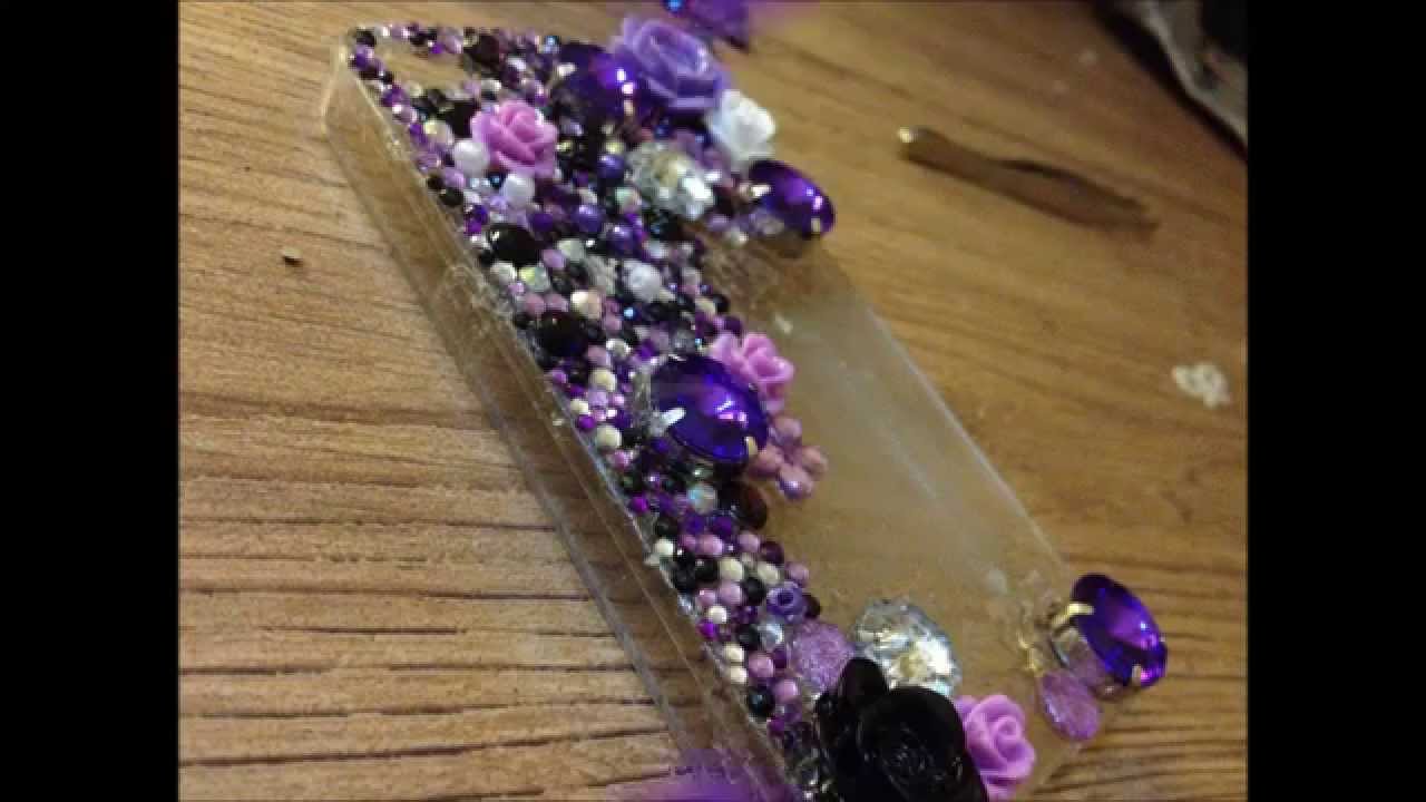 MY HANDMADE IPHONE 4/4S COVER,HOW TO MAKE A BLINGED OUT IPHONE CASE SNAPSHOT GUIDE