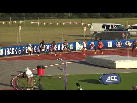 Judson Lincoln, IV sets 200m PR at ACC Outdoor Championship prelim of 20.74 5th overall.