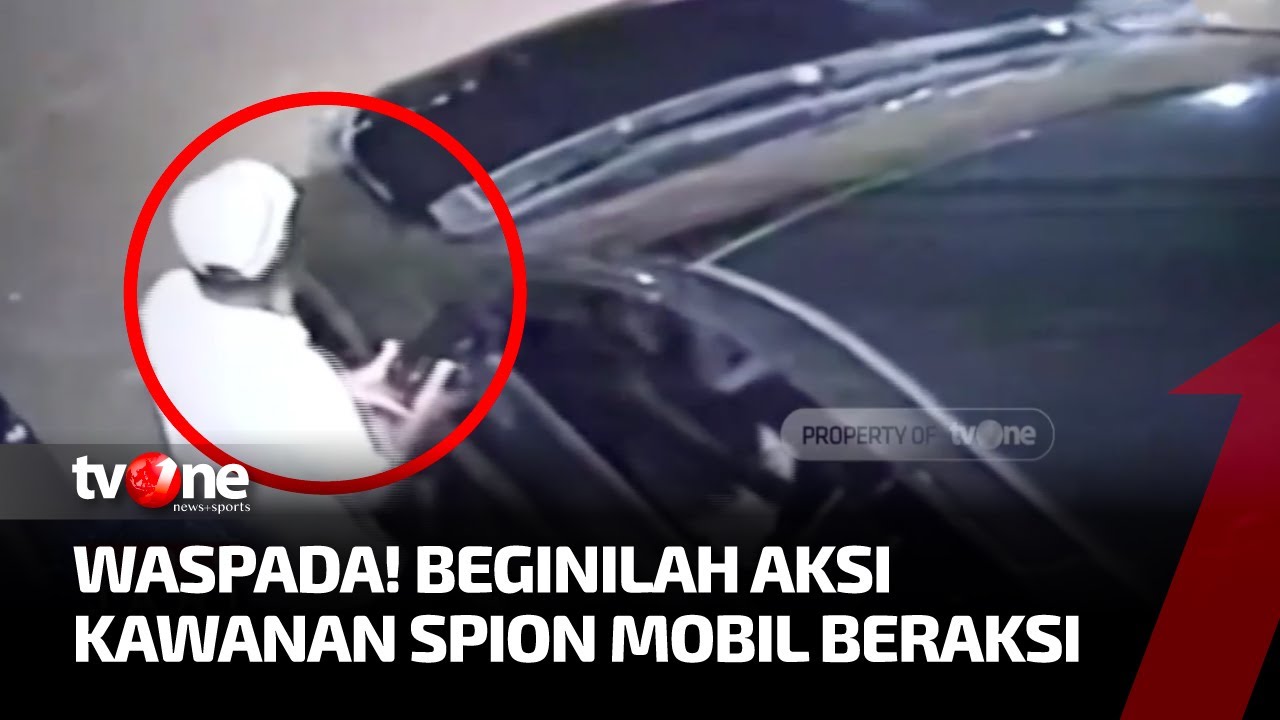 Pencurian Spion Mobil di Parkiran Terekam Kamera Pengawas | Sidik Jari tvOne