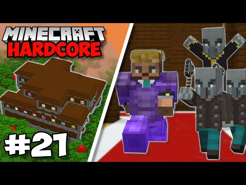 Raiding A WOODLAND MANSION & I Almost DIED! - Minecraft 1.18 Hardcore (#21)
