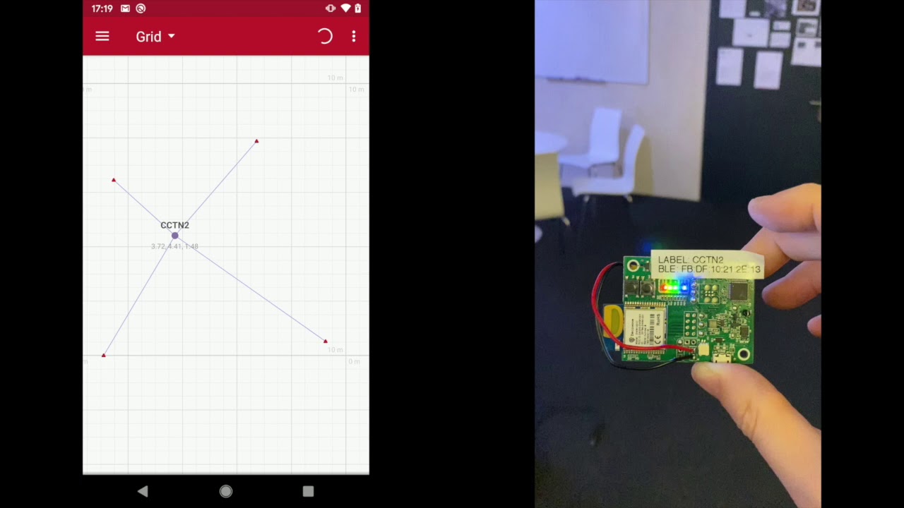 Ultra-wideband indoor positioning demo