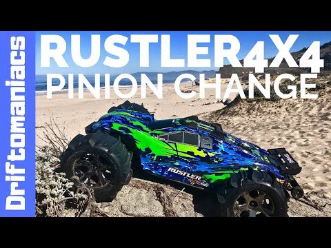 How To Change Traxxas Rustler 4x4 VXL Pinion Gear