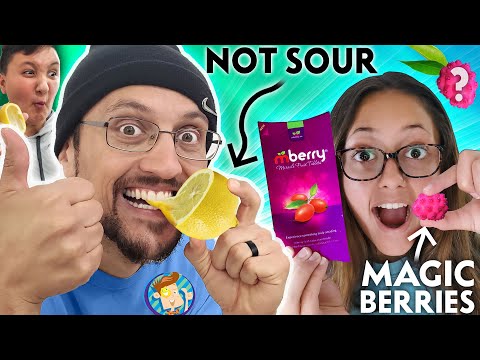 MAGIC Berries Turn SOUR foods SWEET! (FV Family mBERRY Taste Test Challenge)