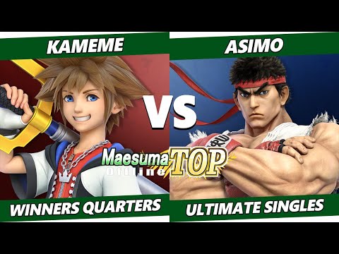 MaesumaTOP#8 Winners Quarters - Kameme (Sora) Vs. Asimo (Ryu) SSBU Ultimate Tournament