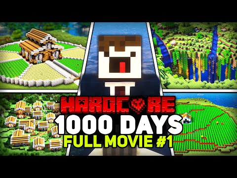I Survived 1000 Days of Hardcore Minecraft [FULL MOVIE] #1