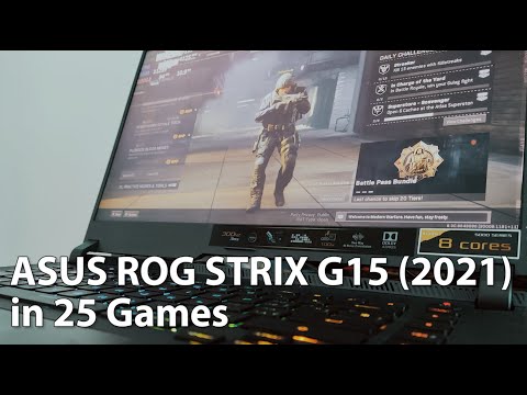 ASUS ROG STRIX G15 G513 (2021) Review Part 2 - 25 Games Tested - 1080p Gaming