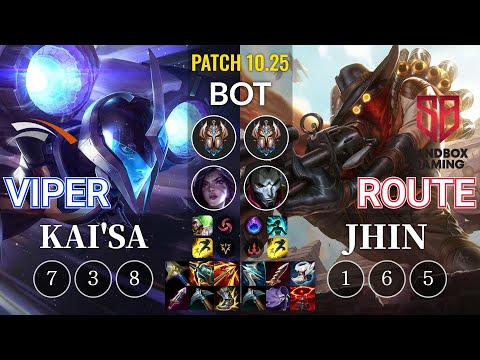 HLE Viper Kai'Sa vs SB Route Jhin Bot - KR Patch 10.25