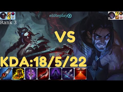 Rank 3 | Kayn vs Sylas JUNGLE -KDA: 18/ 5/ 22 | EUNE Challenger | League of Legends
