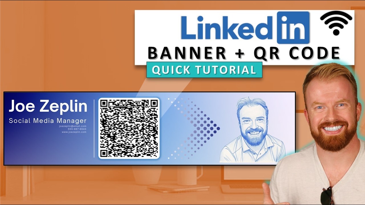 How to Create a LinkedIn Banner | Canva Tutorial | QR Code | Free Templates
