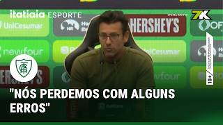 ALBERTO VALENTIM ANALISA DESEMPENHO DO AMÉRICA EM DERROTA PARA O BOTAFOGO-SP NA ARENA MRV
