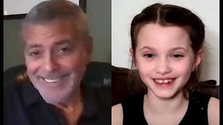 George Clooney, Caoilinn Springall on how COVID-19 'changed a lot of the tone' of 'The Midnight Sky' video