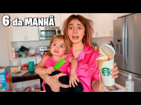 MUITA CONFUSÃO na ROTINA da MANHÃ da NOSSA FAMÍLIA YOUTUBER nos EUA! *Deu ruim! Pai Também Vloga