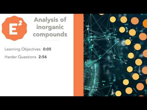 EdExcel Analysis of inorganic compounds: Inorganic chemistry and the periodic table