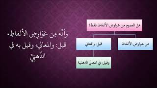 صورة الدرس 144   العموم من عوارض الألفاظ