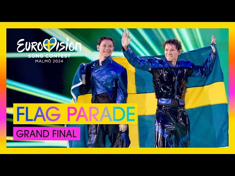 Flag Parade | Eurovision 2024 | #UnitedByMusic 🇸🇪