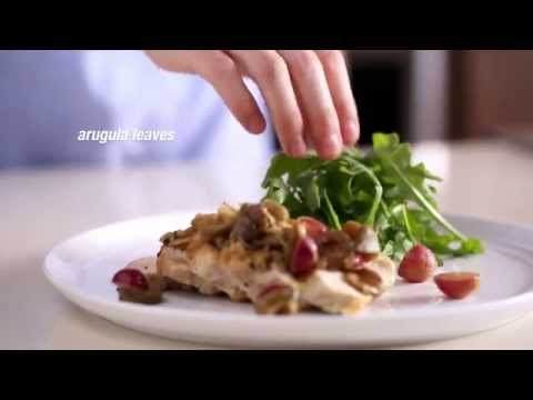 Mediterranean Chicken Saute with Warm Mushroom Salad