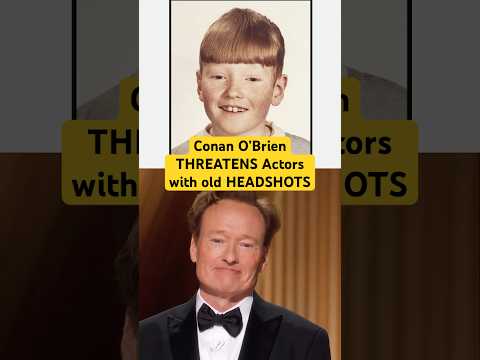 Conan O'Brien Threatens Actors With Their Old Headshots At The 97th #Oscars #shorts @TeamCoco