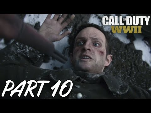 CALL OF DUTY WW2 Walkthrough Gameplay Part 10 + MISSION 10 AMBUSH ( PS4 PRO ) [4K]