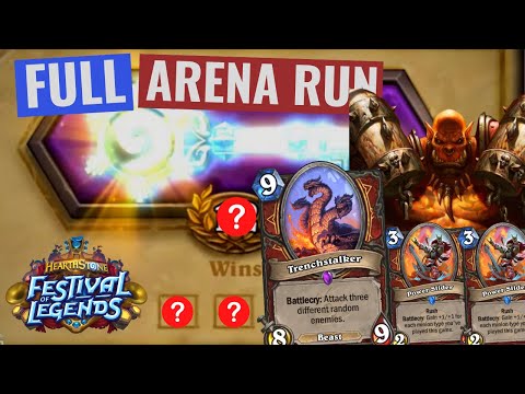 NEW Top Arena Class! Menagerie Warrior - Hearthstone Arena Festival of Legends