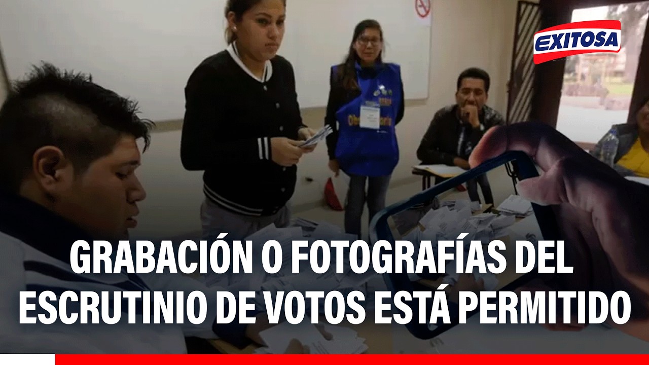 🔴🔵Personeros podrán grabar o tomar fotos el escrutinio, pero no transmitir en vivo, recuerda la ONPE