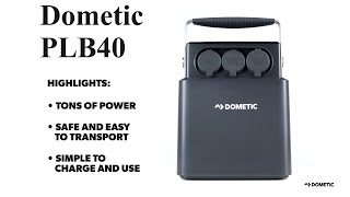 Dometic PLB40 Portable lithium leisure battery 40 Amp Hour (40Ah) Campervan and Camping use