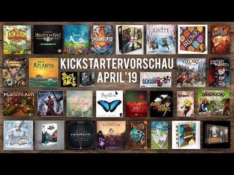 Kickstartervorschau April'19  - Brettspiele
