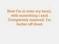 Over My Head - Sum 41 Lyrics 