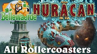 All Rollercoasters Bellewaerde, Ieper Belgium