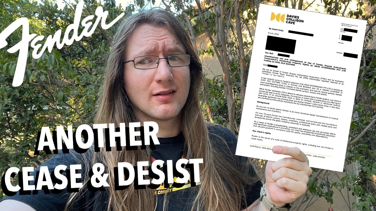Fender sent ANOTHER Cease and Desist - YouTube
