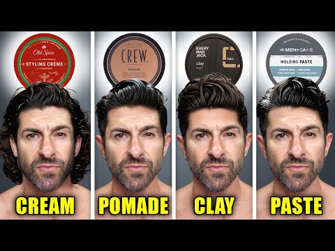 The ULTIMATE Hair Styling Product Guide For Men (clay, paste, pomade, cream, powder, gel, sea salt)