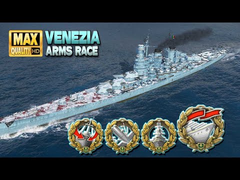 Cruiser Venezia: Casual player with a exciting "Solo warrior" medal in World of Warships