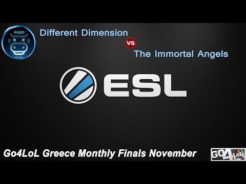 Go4LoL Greece , Monthly Finals November 2014 - Different Dimension vs The Immortal Angels